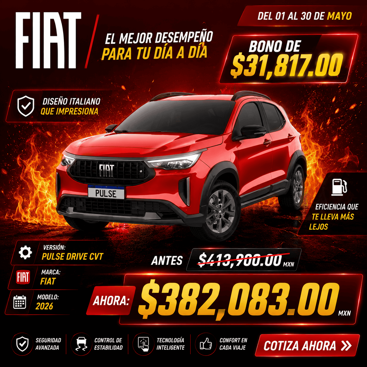 Fiat Pulse Drive CVT 2026 promoción vigente