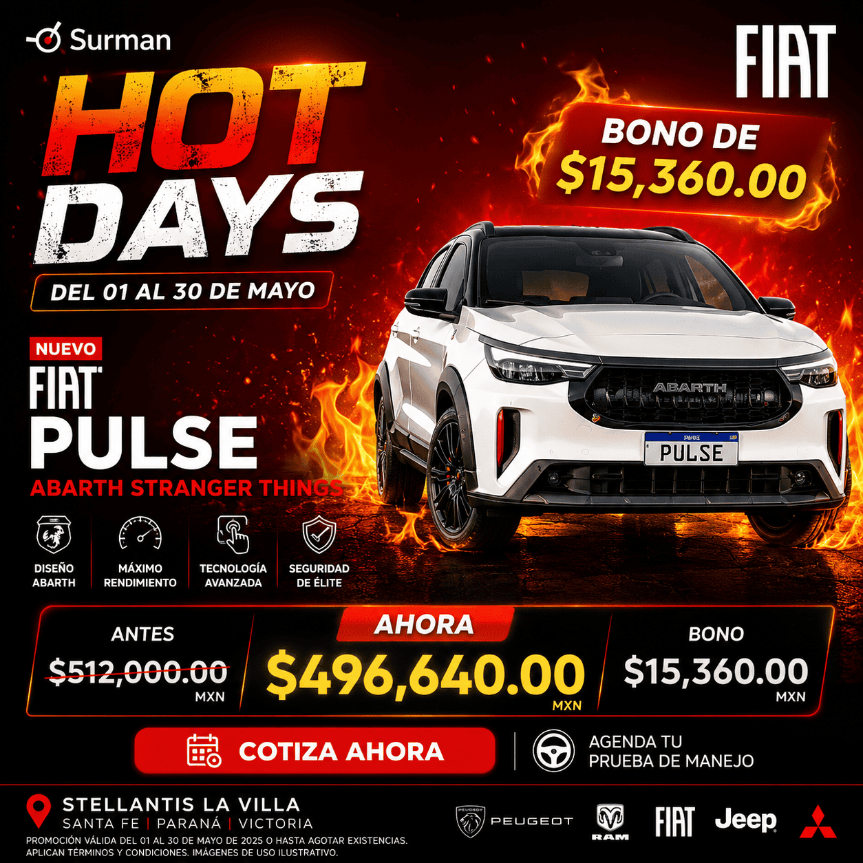 Fiat Pulse Abarth Stranger Things promoción vigente